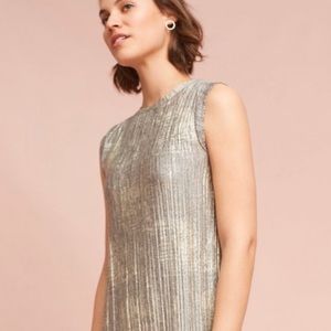 Anthropologie Metallic Dress